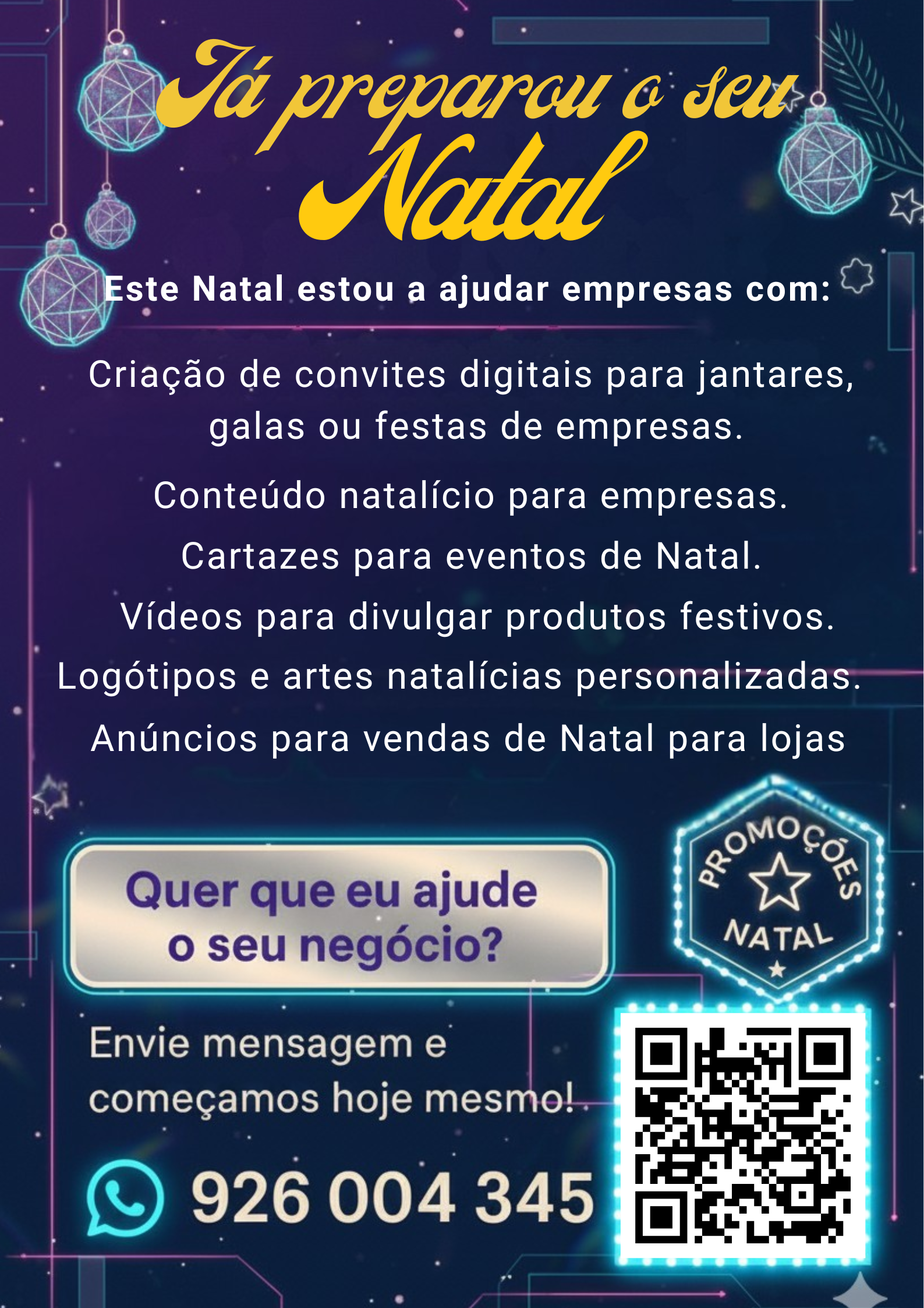Promoção de natal — serviços de Natal Edson Keith